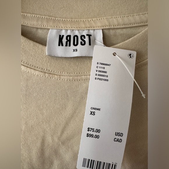 KROST X FILA oversized tee NWT - Picture 3 of 4